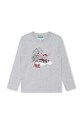 Kenzo Kids longsleeve bawełniany dziecięcy K25886.114.150 szary AW23