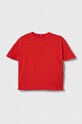 Tommy Hilfiger t-shirt bawełniany dziecięcy bawełna czerwony KB0KB08575.74.122.9BYX