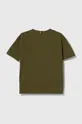Otroška bombažna kratka majica Tommy Hilfiger zelena