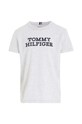 Παιδικό βαμβακερό μπλουζάκι Tommy Hilfiger KB0KB08555.74.122.9BYX γκρί AW23
