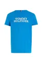 Dječja pamučna majica kratkih rukava Tommy Hilfiger plava