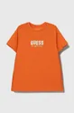 oranžová Detské tričko Guess Chlapčenský