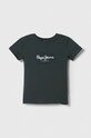 Pepe Jeans t-shirt bawełniany dziecięcy nadruk zielony PB503731