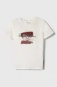 белый Детская хлопковая футболка Pepe Jeans Для мальчиков