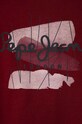 Băieți Pepe Jeans tricou de bumbac pentru copii PB503732 burgundia