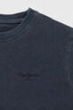 Chłopiec Pepe Jeans t-shirt bawełniany dziecięcy PB503604 granatowy