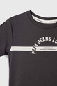 Băieți Pepe Jeans tricou de bumbac pentru copii PB503734 gri