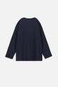 Coccodrillo longsleeve bawełniany dziecięcy ZC3143103ATK granatowy AW23