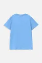 Otroška bombažna kratka majica Coccodrillo modra
