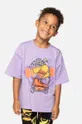 μωβ Παιδικό βαμβακερό μπλουζάκι Coccodrillo Για αγόρια
