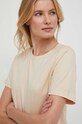 Odzież Calvin Klein t-shirt bawełniany K20K205410 beżowy