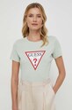 Бавовняна футболка Guess W1YI1B.I3Z14 зелений SS25