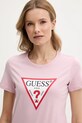 Îmbrăcăminte Guess tricou din bumbac W1YI1B.I3Z14 roz