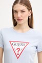 Guess t-shirt bawełniany niebieski W1YI1B.I3Z14