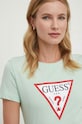 Odzież Guess t-shirt bawełniany W1YI1B.I3Z14 zielony
