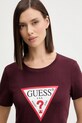 Bavlnené tričko Guess burgundské W1YI1B.I3Z14