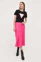 Guess t-shirt bawełniany W1YI1B.I3Z14 czarny AW25