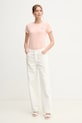 Guess t-shirt W2YI44.J1314 pomarańczowy NC25