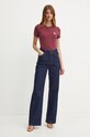 Guess t-shirt W2YI44.J1314 bordowy NC24