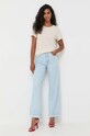 Βαμβακερό μπλουζάκι Guess W3GI76.K8G01 μπεζ AW23