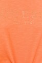 Guess t-shirt bawełniany CRYSTAL W3GI76.K8G01 pomarańczowy