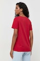 Odzież Guess t-shirt bawełniany CRYSTAL W3GI76.K8G01 czerwony