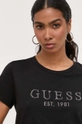 чорний Бавовняна футболка Guess