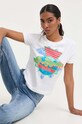 Guess t-shirt bawełniany biały W3YI57.I3Z14
