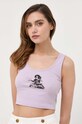 Guess top Guess x Banksy fioletowy W3YP63.KA0H1