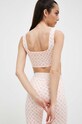 Odzież Guess top V3YP01.MC04N różowy
