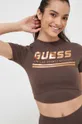 rjava Kratka majica Guess