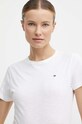 Хлопковая футболка Tommy Hilfiger WW0WW37857 белый SS24
