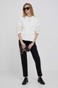 Tommy Hilfiger tricou din bumbac WW0WW37857 bej SS24