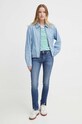 Tommy Hilfiger tricou din bumbac WW0WW37857 verde SS24