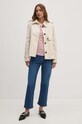 Bavlněné tričko s dlouhým rukávem Tommy Hilfiger WW0WW37861 červená SS24