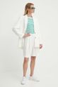 Pamučna majica dugih rukava Tommy Hilfiger WW0WW37861 zelena SS24
