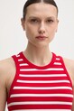 Топ Tommy Hilfiger красный WW0WW38635