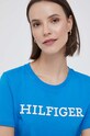 Хлопковая футболка Tommy Hilfiger голубой WW0WW40057