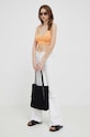 Top Calvin Klein Jeans J20J221345 oranžna AW23