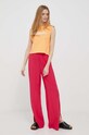 Хлопковый топ Calvin Klein Jeans J20J221359 оранжевый AW23
