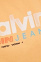 Бавовняний топ Calvin Klein Jeans J20J221359 помаранчевий