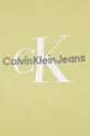 żółty Calvin Klein Jeans t-shirt bawełniany