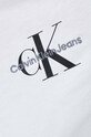 Βαμβακερό μπλουζάκι Calvin Klein Jeans J20J221429 λευκό