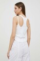 Ruházat Calvin Klein Jeans top J20J221430 fehér