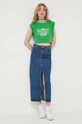 Топ Tommy Jeans DW0DW16133 зелёный AW23
