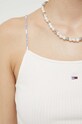 Top Tommy Jeans μπεζ DW0DW16109
