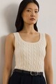Odzież Lauren Ralph Lauren top bawełniany 200862152 beżowy