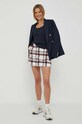 Lauren Ralph Lauren top bawełniany 200862152 granatowy AW23