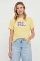 κίτρινο Βαμβακερό μπλουζάκι Polo Ralph Lauren