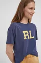 mornarsko modra Bombažna kratka majica Polo Ralph Lauren